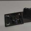 PQRQP 3 in 1 Professional Wireless Lavalier Microphone for iPhone, Android, Camera, Wireless Microphones, Mini Microphone, Crystal Clear Sound Quality for Recording, Live Streaming, Microphone Clips (Elegant Black)