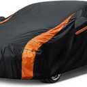 in Full Exterior Sedan Waterproof Car Cover All Weather, Waterproof, UV Resistant, Dustproof, Snowproof Fit BMW 5 series,Malibu,MKZ,RLX.Size A5. Fit Sedan Length 194-206 inches See Size Chart