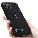 Wihytec Cherry & Leopard Black Phone Case Cover for iPhone 12 Black Leopard & Cherry Case Cover Liquid Silicone Soft Gel Rubber Matt Phone Cover with Microfiber Lining