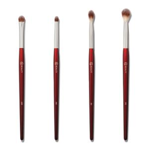BK BEAUTY - CORE LINE EXTENSION EYE SET (4PC) - Professional Eyeshadow Brush Set for Precise Makeup Placement & Blending | Premium Eye Makeup Brushes for Flawless Application