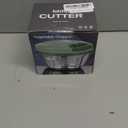 Ourokhome Manual Food Processor Vegetable Chopper, Portable Hand Pull String Garlic Mincer Onion Cutter for Veggies, Ginger, Fruits, Nuts, Herbs, etc., 500ml, Green