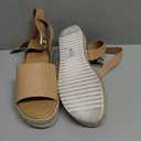 Soda Topic Open Toe Buckle Ankle Strap Espadrilles Flatform Wedge Casual Sandal, Size 8.5