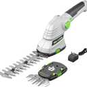 PHALANX Cordless Grass Shears 2-in-1 Handheld Hedge Trimmer,7.2V Electric Grass Trimmer Turnable Handle, Rechargeable Lithium-Ion Battery and Charger Included for Lawn/Garden