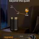 Dreo Space Heater, Portable Electric Heaters for Indoor Use with Thermostat and Remote, 2024 Upgraded, Digital Display, 12H Timer, 5 Mode, 1500W PTC Ceramic Fast Safety Heat for Office Bedroom Home (10 inch, Gold)