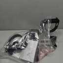 Folding Exercise Bike Pedal Exerciser Portable Desk Bike with LCD Display for Arms and Legs Workout (GRAY)