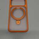 TORRAS for iPhone 17 Pro Case with Stand, Fit for MagSafe, 4X Military Drop Protection, Camera Control Button, Slim Soft Edge Phone Case for iPhone 17 Pro, Translucent Matte Cover 6.3", Bright Orange
