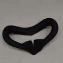 Silicone Cover Eye Pad for Oculus Quest 2 face Cushion Cover Sweatproof Lightproof VR Accessories (Black)