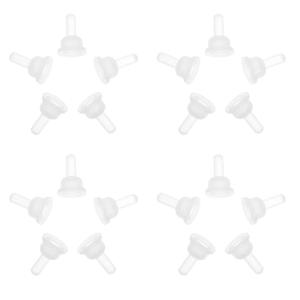 2 x 40pcs Pet Nurser Nipples Silicone Replacement Pacifiers - Soft Pet Food Feeding Bottle Nipple Pacifier for Kitten Puppy Rabbit Chinchillas Small Animals Nursing Suckling Tool Accessory Supplies