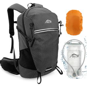 IX INOXTO Hydration Pack, 25L Hiking Backpack with 3L Water Bladder and Rain Cover, Lightweight Hydration Pack for Hiking, Cycling, Climbing, Camping (Black)