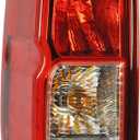Dependable Direct Driver Side (LH) Tail Light Assembly for 2005-2014 Nissan Frontier - NI2800170 - Include the bulb
