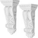 Coshar 2Pcs Corbels for Shelves Plastic Corbels Decorative Corbels for Countertop for Home Ceiling Corner Decor,5.5 inch