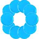 Reusable Ice Packs for Injuries, 10 Pack Round Ice Packs for Face, Gel Ice Pads Small Hot Cold Compress Ice Bag for Eyes After Surgery, Face, Wisdom Teeth, Breast Surgery, Blue (2.75 Inch)