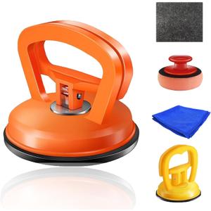 LYNN Suction Cups Dent Removal Tool - 2 Pack for Minor Dents on Car Door, Window and Metal Surfaces | Home Auto Body Use