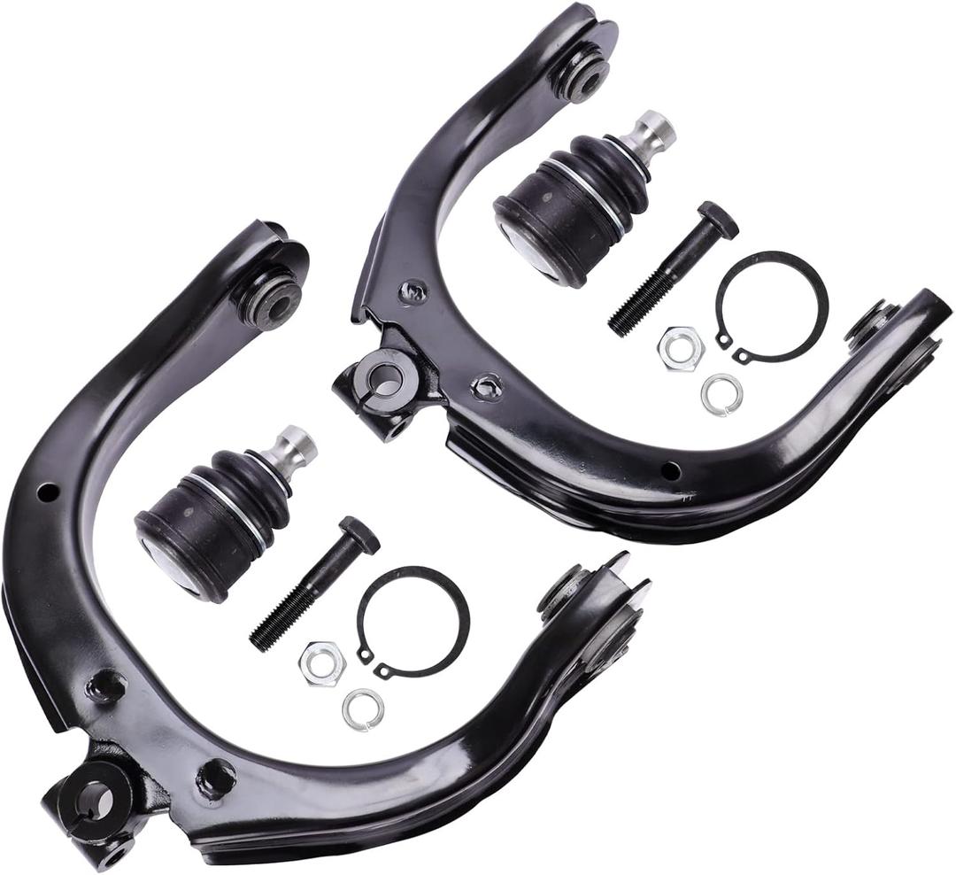LCWRGS Front Upper Control Arms w/Ball Joints for 2002-2009 Chevy Trailblazer/SSR, 2002-2009 GMC Envoy, 04-2007 Buick Rainier, 02-2009 Isuzu Ascender/Oldsmobile Bravada/Saab 9-7X