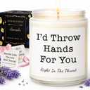 2 x Gifts for Women, Birthday Gifts for Women, Unique Friendship Gift for Womens, Best Friend, Her, Sister, Bestie, Girlfriend, Mom, Funny Scented Candle with Replaceable Stickers, 450g
