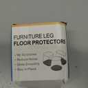 Chair Leg Floor Protectors for Hardwood Floors Felt Furniture Pads Silicone Caps Anti-Scratch Reduce Noise Round 16 Pack Black Round Small Fit 1/2" to 3/4" (14-19mm)