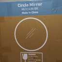 Sweetcrispy 24in Round Bathroom Mirrors for Wall, Bathroom Mirrors for Over Sink, Wall Decor for Bathroom, Entryway, Bedroom, Vanity, Classical Black