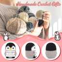 JoycuFF Penguin Gifts for Women, Handmade Positive Penguin Emotional Support Crochet, Birthday Gifts for Women Her Coworker Teacher Bestie