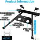 Ladder Stabilizer, Extension Ladder Stabilizer Adjustable Leg 22-29.5" Withstands 300 Lbs Weight Rating, Aviation Aluminium Ladder Stabilizers for Roof