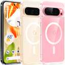 TORRAS Magnetic Shockproof Only for Google Pixel 9 Pro XL Case with Magsafe, 16FT Mil-Grade Drop Protection, Never Yellowing, Protective Clear PC & TPU Case for Pixel 9 Pro XL Slim, Diamond Clear