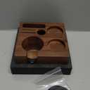 58mm Tamper Station V3 Walnut Portafilter Holder Compact Espresso Organizer with Multi Accessory Storage Espresso Machine Accessories for Coffee Bar