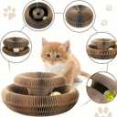 Interactive Cat Scratcher with a Toy