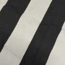 KOZYFLY Black and White Striped Rug Doormat 23.5' x 35.4' Cotton Woven Washable Black Indoor Outdoor Rugs for Layered Door Mats Porch/Kitchen/Farmhouse