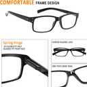 NORPERWIS Reading Glasses 5 Pairs Quality Readers Spring Hinge Glasses for Reading for Men and Women (5 Pack Mix Color, 1.25)