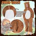 HSCTEK Lion Onesie Kids, Lioness Costume Pajamas Toddler Boys Girls, Wild Animal Blanket Hoodie Pjs Halloween Christmas Cosplay Child 10-12