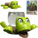 Turtle Cup Holder Funny, 3D Printed Turtle Coaster with Additional Table Coasters for Drinks, Funny Coasters Gift for Women, Green