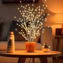 33in Birch Light Tree with 180 LED Lights, Twinkling Lighted Tree with Timer, Adjustable Branches Birch Branches for Indoor Decoration, Living Room, Table Dcor