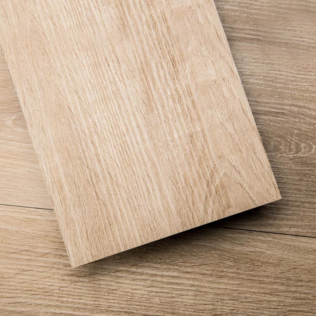 Art3d Peel and Stick Floor Tile Vinyl Wood Plank 36-Pack 54 Sq.Ft, Aspen Yellow, Rigid Surface Hard Core Easy DIY Self-Adhesive Flooring (36 x 6 x 0.1 inches)