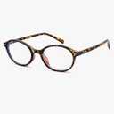COASION Retro Oval Glasses for Women Men - Small Round Blue Light Blocking Glasses Vintage Nerd Eyeglasses