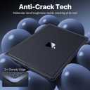 Soonjet CrackGuard for MacBook Pro 14 inch Case | M5 M4 M3 M2 M1 Pro/Max 2026-2021 | Anti-Crack Upgrade | 100% Match Official Color | Protective Hard Shell Laptop Cover | Space Black Clear