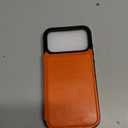 for iPhone 17 Pro Max Wallet Case with Screen Protector, Slim PU Leather Protective Case with Card Holder[RFID Blocking] Kickstand Cover 6.9"-Orange