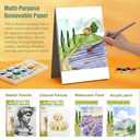 Qlmhudaim Watercolor Paper Pad  A4 (8.2" x 11.7") 140lb/300gsm,Heavyweight Cold Press Paper - for Watercolor, Mixed Media, Drawing & Sketch Book for Kids - Artist Professional & Craft Supplies