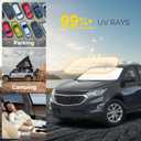 Car Windshield Sun Shade Compatible with 2018 2019 2020 2021 2022 2023 2024 2025 2026 Chevy Equinox Accessories Windshield Cover Foldable Front Window Sunshade Custom Sun Visor Blocks UV Rays