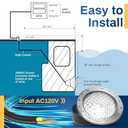 SH101300 10inch Led Pool Lights for Inground Pools, 50FT LED Pool Light for 10 inch Wet Niche, Underwater Swimming Pool Light for Inground Pools, Input AC120V, RGB, Remote Control.