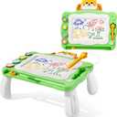 NIPLOOW Magnetic Drawing Board with Early Educational Toy, Doodle Board Montessori Preschool Travel Toys Gifts for 3 4 5 6 Year Old Etch Sketch Erasable Writing Pad