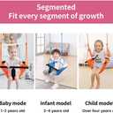 2 -in- 1 Toddler Swing. Swing Seat for Kids with Adjustable Ropes, for Kids Heavy Duty Rope Play Secure Children Swings Set, for Outdoor Indoor, Backyard. Upgrade Product (Pink)