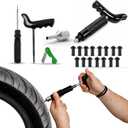GRAND PITSTOP 20 Pcs Tubeless Tire Puncture Repair Kit with Mushroom Plug for Tyre Punctures and Flats on Cars, Motorcycles, ATV, Trucks & Tractors (15 Mushroom Plugs)