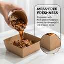 25-Pack Charcuterie Boxes with Clear Lids Disposable Paper Mini Food Containers (5-Inch), Suitable for Desserts, Sandwiches, Cookies, Sushi, Cake Slices, and Fresh Fruit