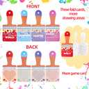 24 Sets Valentines Day Gifts for Kids,Valentines Cards with Watercolor Paint Bulk and keychain,School Classroom Exchange Gifts for Party Favors