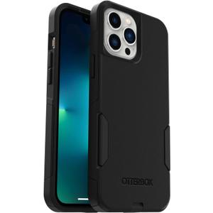 OtterBox iPhone 13 Pro Max & iPhone 12 Pro Max Commuter Series Case - Single Unit Ships in Polybag, Ideal for Business Customers - BLACK, slim & tough, pocket-friendly, with port protection