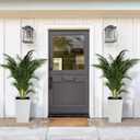 Garvee Tall Outdoor Planters, 16 Inch Planters for Outdoor Plants, White