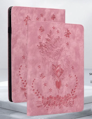 Case for Amazon Kindle Fire Max 11 (13th Generation, 2023 Release), Multi-Angle Flip PU Leather Cover with Stylus Holder for Fire Max 11 Tablet Case, Pink