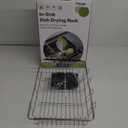 Dish Drying Rack in Sink, Expandable Stainless Steel Dish Drainers for Kitchen Counter, Dish Dryer Rack for Inside Sink, Over The Sink Dish Racks with Utensil Holder, Silver