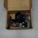 4 Pieces Self Adhesive Curtain Rod Bracket, Universal Plastic Curtain Rod Holders, No Drill Curtain Rod Brackets Curtain Rod Hooks for Bathroom, Bedroom, Livingroom, Kitchen (Black)