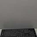 Large Print Wireless Keyboard and Mouse - 7 Colors Backlit Keyboard, Oversize Letters Keys Easy to See and Type, Rechargeable Keyboard and Mouse with Light Up Key, Compatible for PC, Windows, Gaming