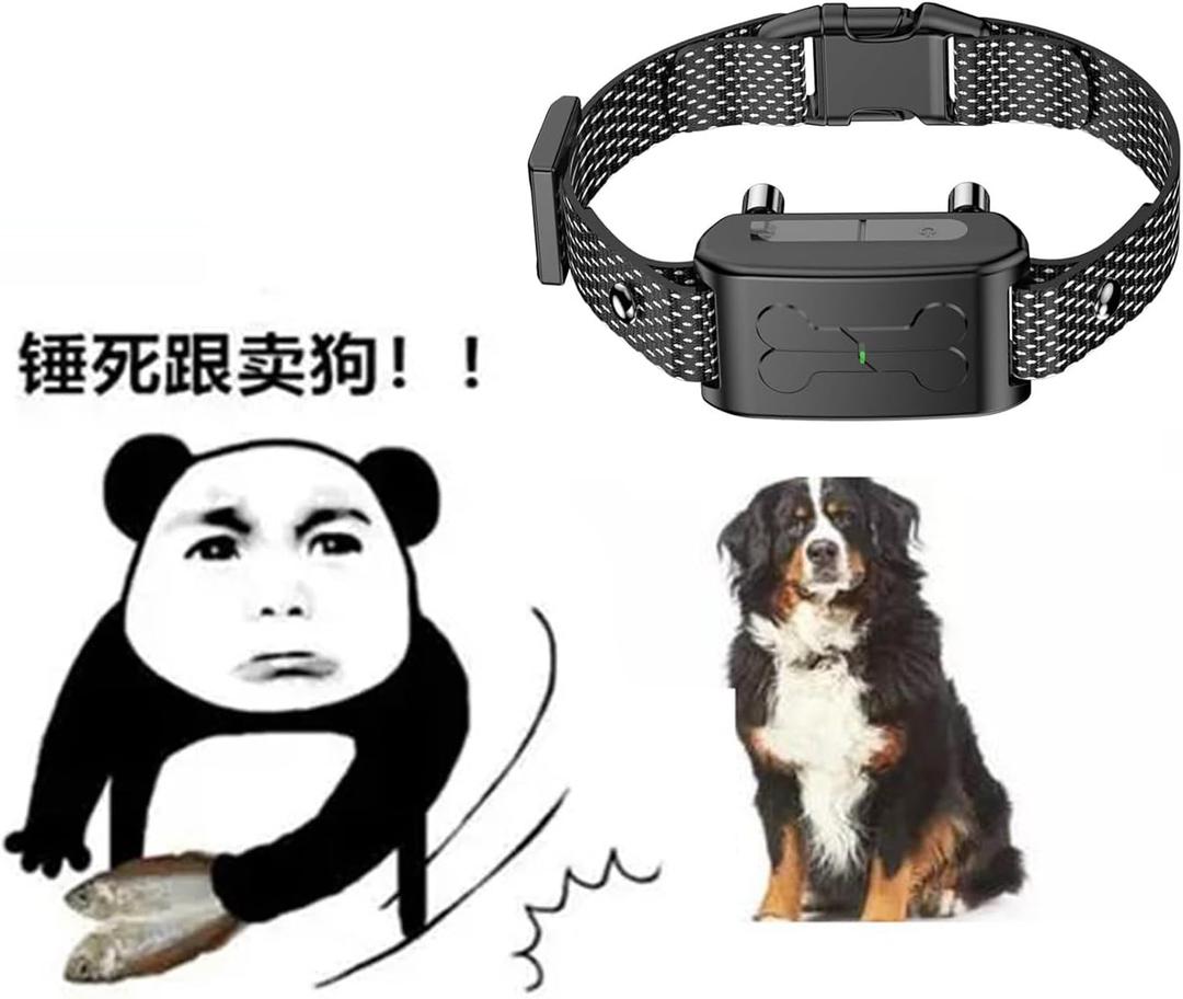 Wireless Dog Fence, Electric Fence for Dogs,Training Collar with Remote Control 3800FT Range, Portable Dog Perimeter Collar with 3 Training Mode Flash Light & Waterproof Matte Black 2 Pack